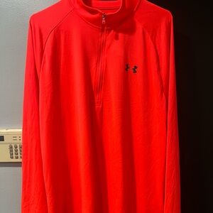 Under Armour Vibrant Red Half-Zip Pullover